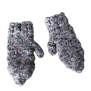 Fleece Lined Knit Mittens - Women's Size Small - Cozy